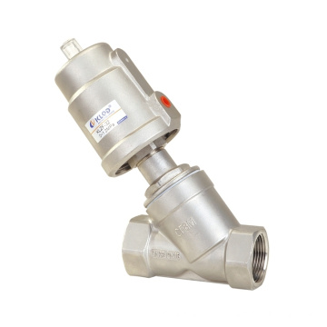 2/2 WAY piston-operated angle-seat valves for neutral and aggressive liquids and gases